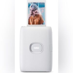 Instax Mini Link 2 Smartphone Photo Printer, Clay White